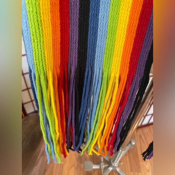 NORDSTROM RAINBOW Soft Fringed Scarf - Picture 3 of 7